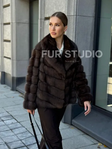 Полушубок из соболя - фото 14