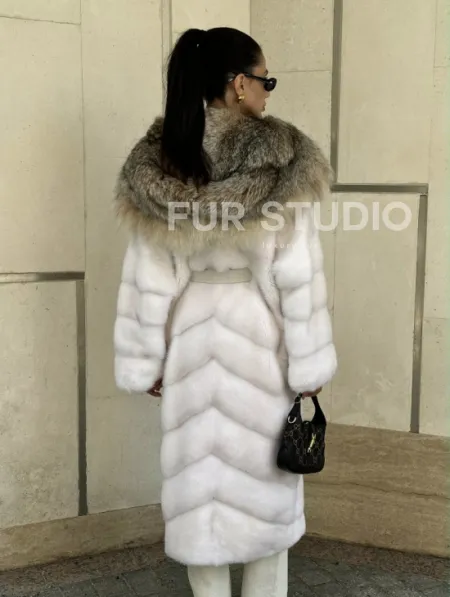 Норка кимоно с капюшоном рысь - фото 6