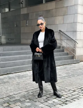 Модная шуба из меха норки Saga furs - фото 8