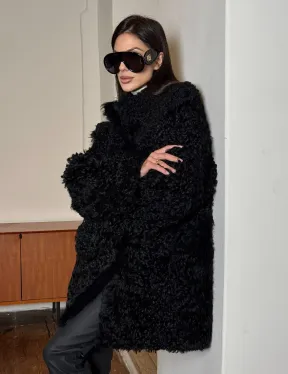 Двухсторонняя шуба - дублёнка из тиградо - фото 5