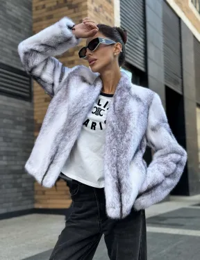 Меховая куртка из норковой крестовки - фото 10