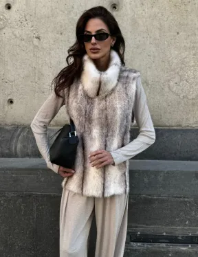 Женская манишка из норки крестовки - фото 5