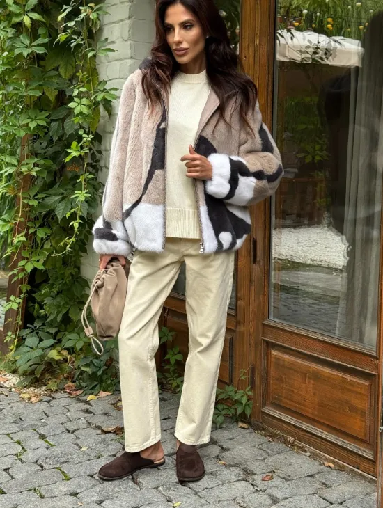 Норковая куртка женская - фото 3