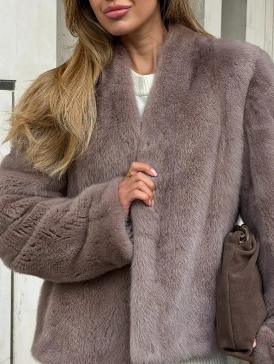 Кроп-топ шуба норковая - фото 2