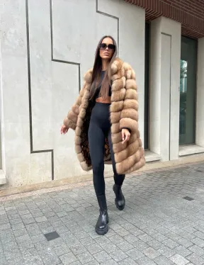 Шуба из лесной куницы - фото 5