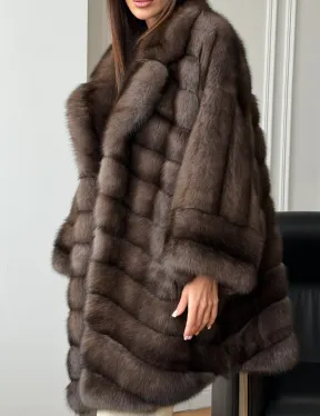 Шуба из баргузинского соболя - оверсайз - фото 5