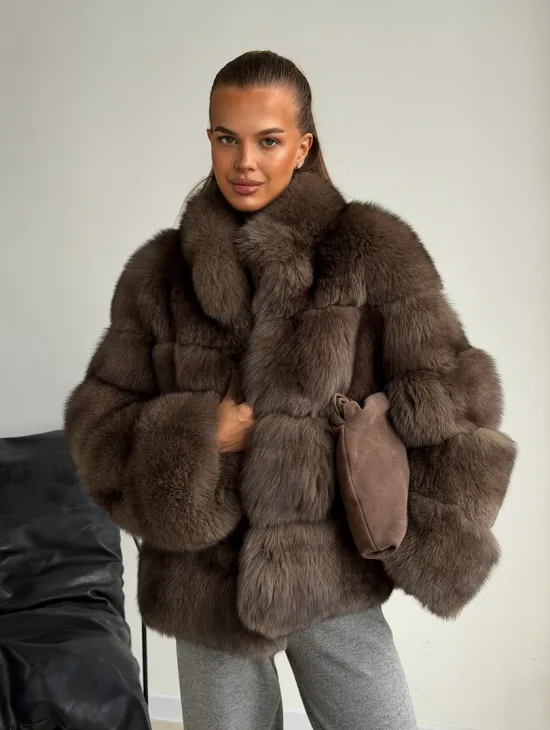 Шуба песцовая под соболь - фото 9