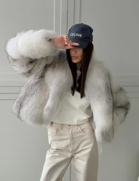 Шуба кроп-топ из лисы finnish cross fox - фото 16