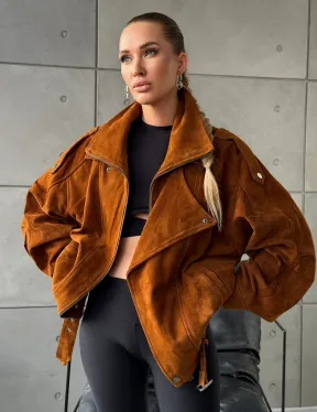 Замшевая куртка-косуха - фото 10