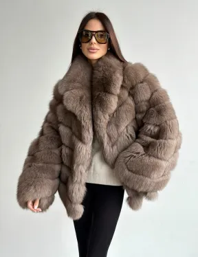 Шуба из меха финского песца - фото 8