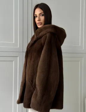 Автоледи с капюшоном из норки KOPENHAGEN FUR - фото 8