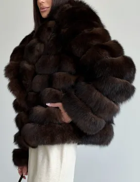 Шуба песцовая под соболь - фото 3