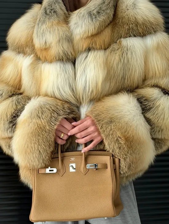 Полушубок из лисы - фото 1