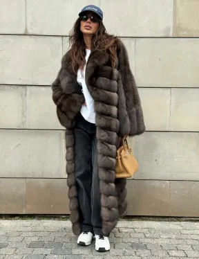 Шуба из меха баргузинского соболя - фото 8