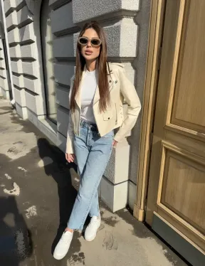 Куртка - косуха из натуральной кожи - фото 5